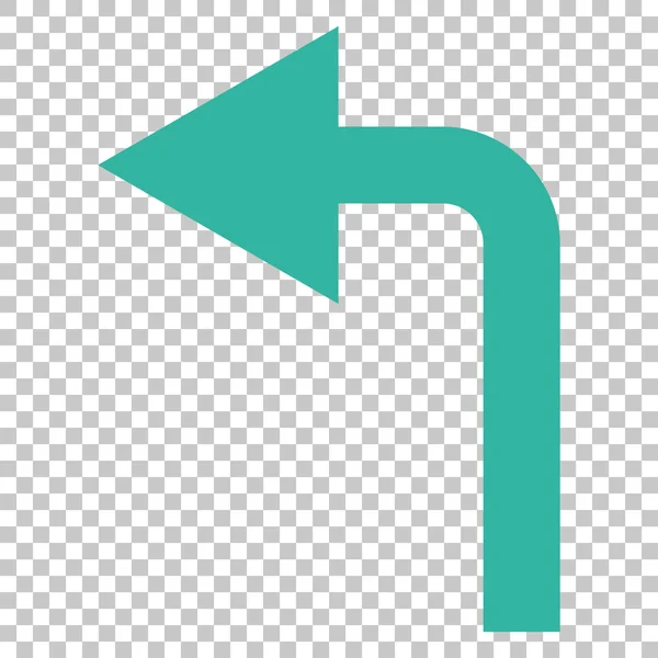 Otočte vlevo vektorové ikony — Stockový vektor