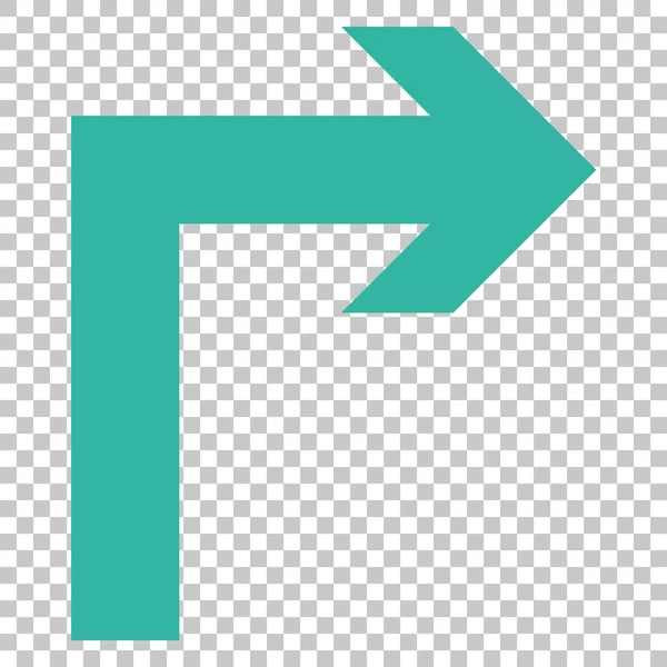 Vända rätt vektor symbol — Stock vektor