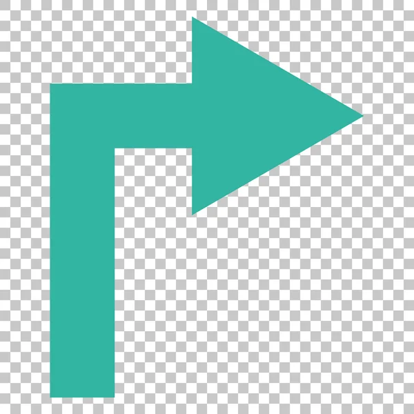 Gire a la derecha Vector icono — Vector de stock
