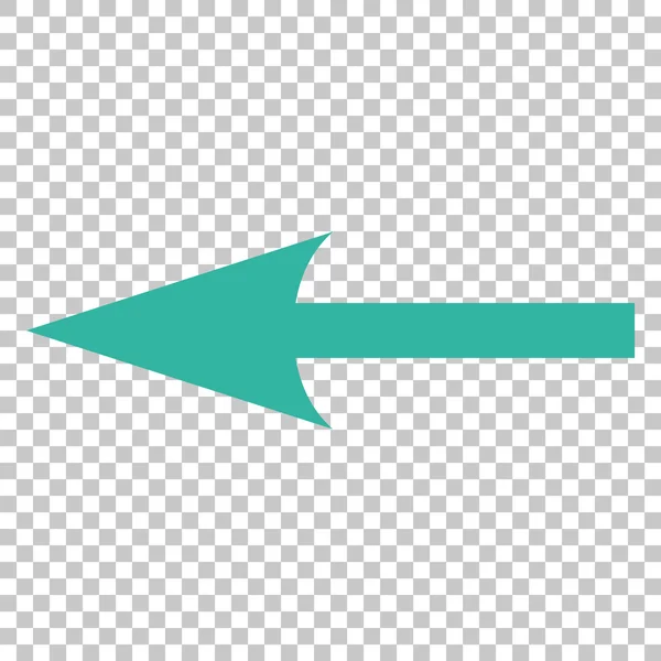 Flecha aguda izquierda Vector icono — Vector de stock