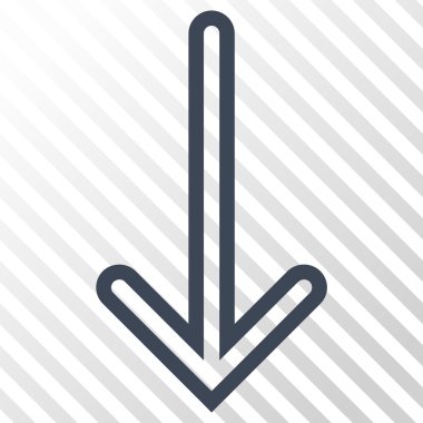 ok aşağı vektör simgesi