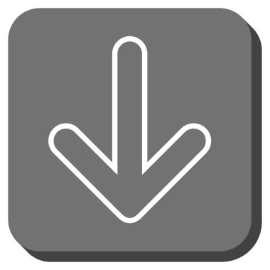 Yuvarlatılmış Kare vektör simgesi aşağı yönlü ok