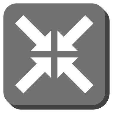 Basınç okları yuvarlak kare vektör simgesi