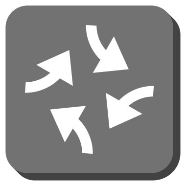 Oklar yuvarlatılmış kare vektör simge girdap