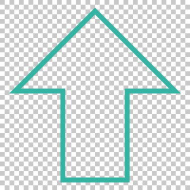 Yukarı Oklu Vektör Simgesi