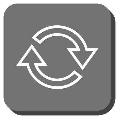 Oklar yuvarlatılmış kare vektör simge Yenile