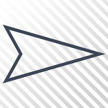 İşaretçi doğru vektör simgesi