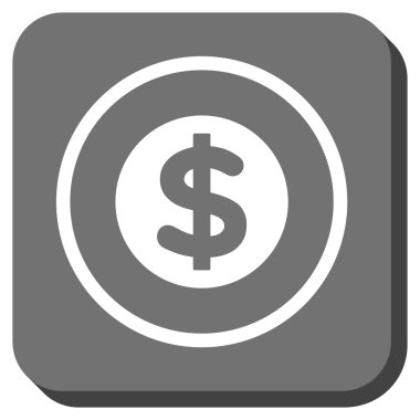 Finans yuvarlatılmış kare vektör simgesi