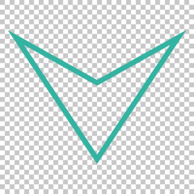 Vektör simgesi aşağı ok ucu