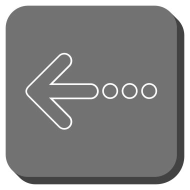 Kare vektör simge sol yuvarlak göndermek