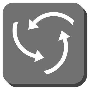 Oklar yuvarlatılmış kare vektör simge girdap