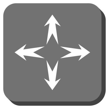 Oklar yuvarlatılmış kare vektör simgesini genişletin