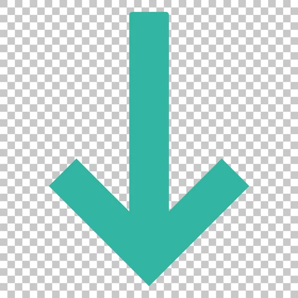 Ned pil vektor ikonen — Stock vektor
