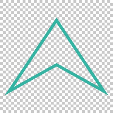 Vektör simge yukarı ok ucu