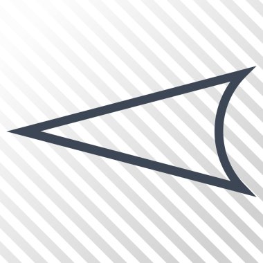 Ok ucu sol vektör simgesi