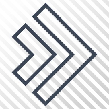 Yöne doğru vektör simgesi