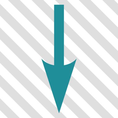 Vektör simgesi aşağı ok keskin