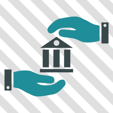 Banka hizmet vektör simgesi