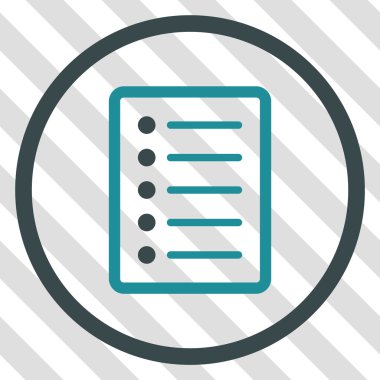 Liste sayfası vektör simgesi