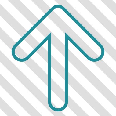 Vektör simge yukarı yönlü ok