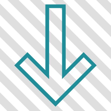 ok aşağı vektör simgesi