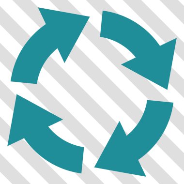 Dolaşım vektör simgesi