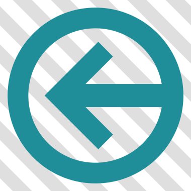 Yön sol vektör simgesi