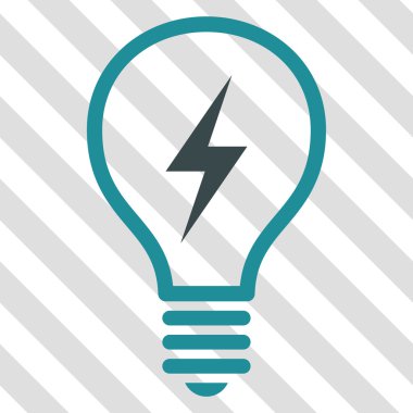 Elektrikli ampul vektör simgesi