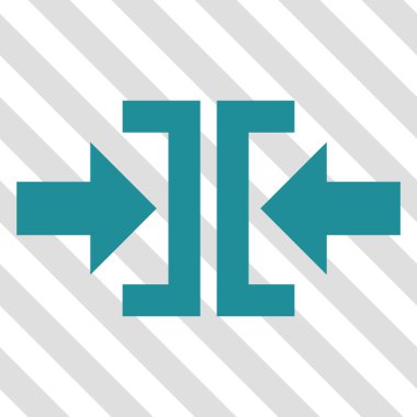 Basın yatay yöndeki vektör simgesi