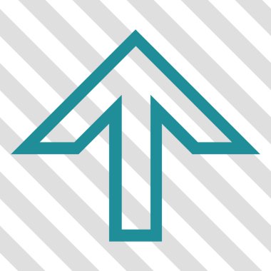 Yukarı Oklu Vektör Simgesi