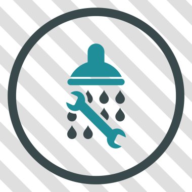 Duş sıhhi tesisat vektör simgesi