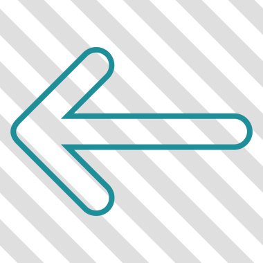 Vektör simge sol yönlü ok