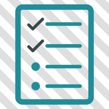 Denetim listesi sayfa vektör simgesi