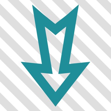 ok aşağı vektör simgesi