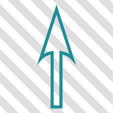 Vektör simge yukarı ok keskin