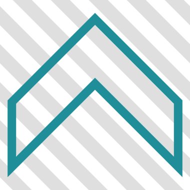 Vektör simge yukarı ok ucu