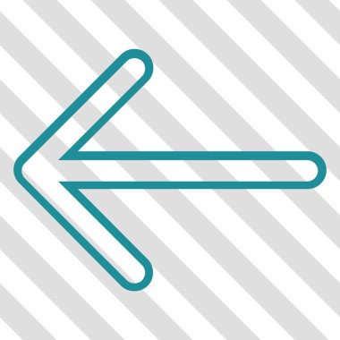 Ok sol vektör simgesi