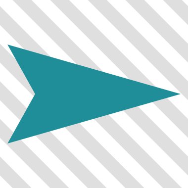 Ok ucu doğru vektör simgesi