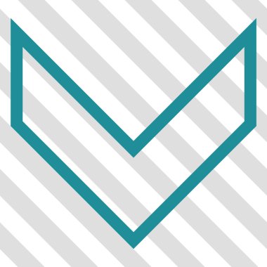 Vektör simgesi aşağı ok ucu