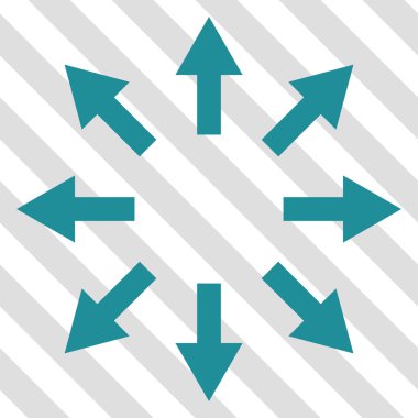 Radyal okları vektör simgesi