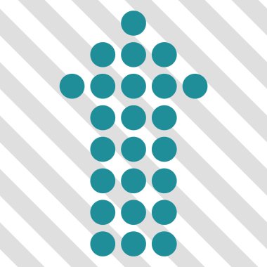 Vektör simge yukarı noktalı ok