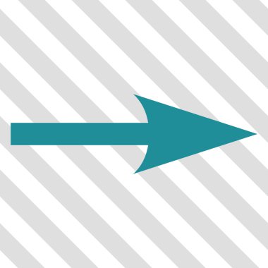 Keskin ok doğru vektör simgesi