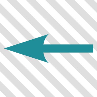 Keskin ok sol vektör simgesi