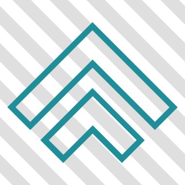 Yön yukarı vektör simgesi