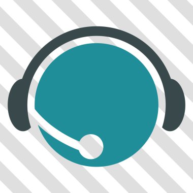 Çağrı merkezi operatör vektör simgesi