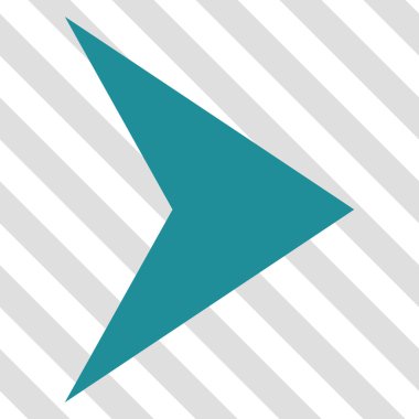 Ok ucu doğru vektör simgesi