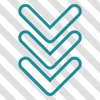 Vektör simgesi aşağı Çift Kişilik işaretçi