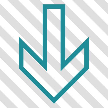 ok aşağı vektör simgesi