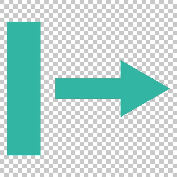 Tirez l'icône vectorielle droite — Image vectorielle