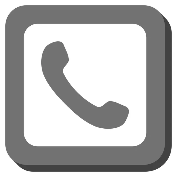 Teléfono redondeado cuadrado Vector icono — Vector de stock